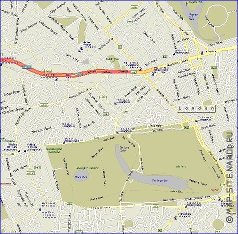 carte de des routes Londres