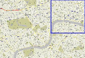 carte de des routes Londres