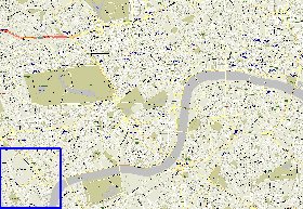 carte de des routes Londres