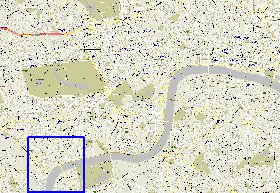 carte de des routes Londres