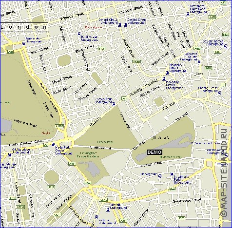 carte de des routes Londres