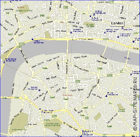 carte de des routes Londres