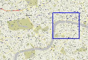 carte de des routes Londres