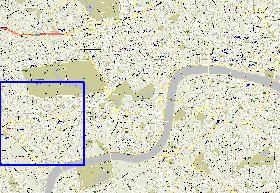 carte de des routes Londres