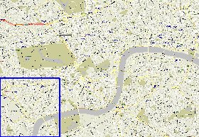 carte de des routes Londres