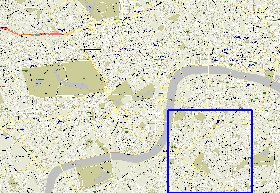 carte de des routes Londres