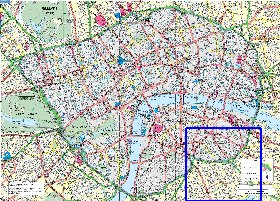 carte de Londres en anglais