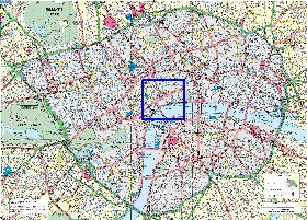 carte de Londres en anglais