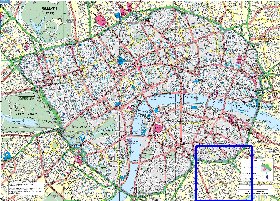 carte de Londres en anglais