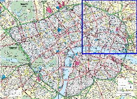 carte de Londres en anglais