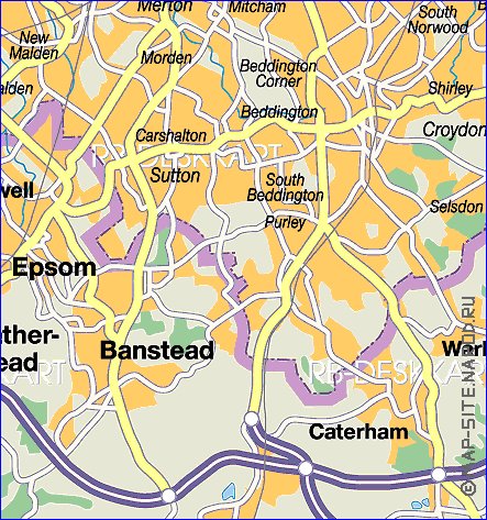 mapa de Londres em alemao