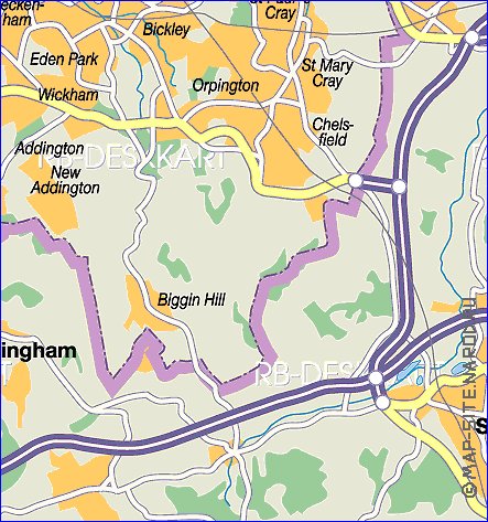 mapa de Londres em alemao