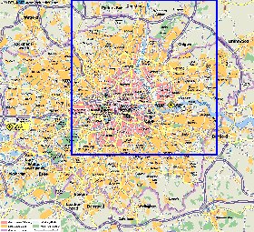 carte de Londres en allemand