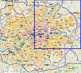 carte de Londres en allemand