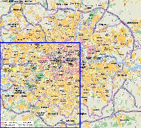 mapa de Londres em alemao