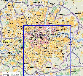 carte de Londres en allemand