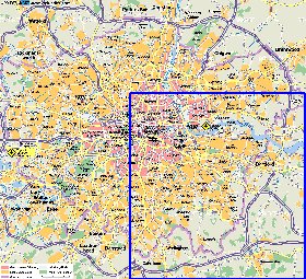 mapa de Londres em alemao