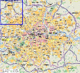 mapa de Londres em alemao