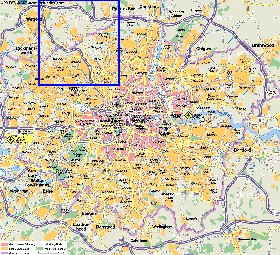 mapa de Londres em alemao