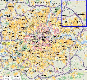 mapa de Londres em alemao