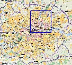 carte de Londres en allemand