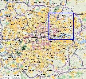 mapa de Londres em alemao