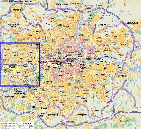 carte de Londres en allemand