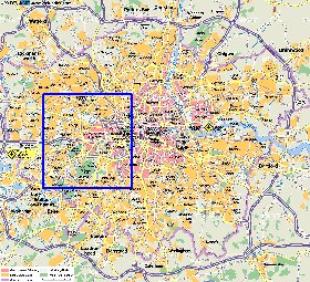 mapa de Londres em alemao