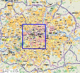 carte de Londres en allemand