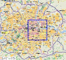 mapa de Londres em alemao