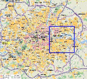 carte de Londres en allemand