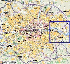 carte de Londres en allemand