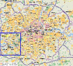 mapa de Londres em alemao