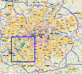 mapa de Londres em alemao