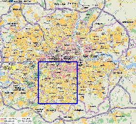 mapa de Londres em alemao