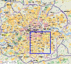 mapa de Londres em alemao