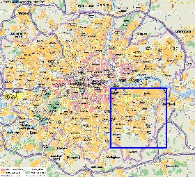 mapa de Londres em alemao