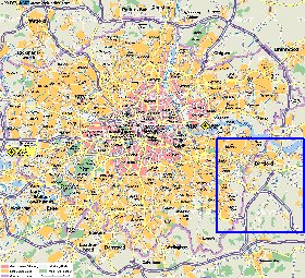 carte de Londres en allemand