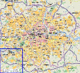 mapa de Londres em alemao