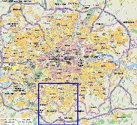 mapa de Londres em alemao