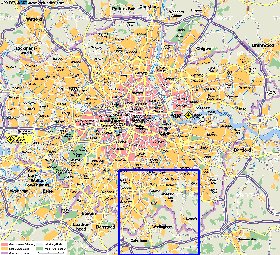 mapa de Londres em alemao