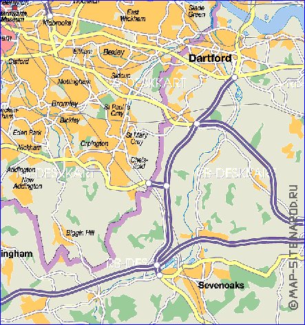 mapa de Londres em alemao