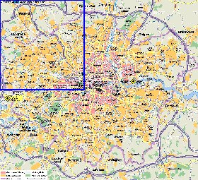 mapa de Londres em alemao