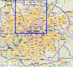 mapa de Londres em alemao