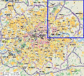 carte de Londres en allemand