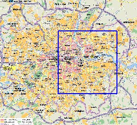 mapa de Londres em alemao