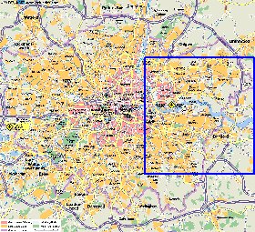 carte de Londres en allemand