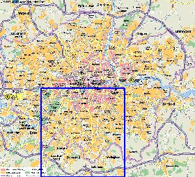 mapa de Londres em alemao