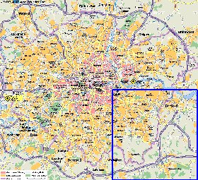 mapa de Londres em alemao