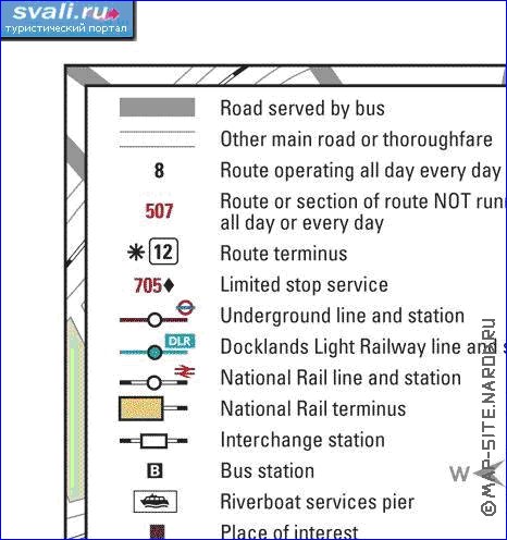 Transporte mapa de Londres